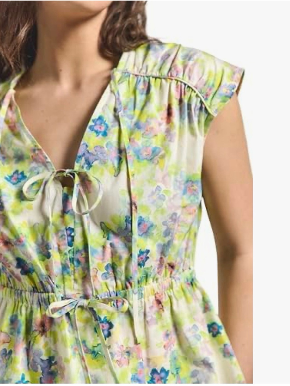 Derek Lam ⭐️NWOT⭐️ Caroline Sleeveless Euphorbia Multicolor Top - Size Large